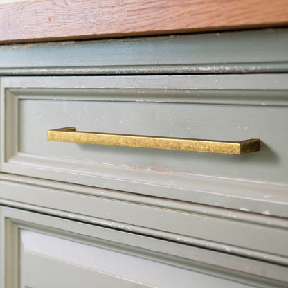 Vintage Bronze Drawer Handles Bar Pulls Solid Kitchen Hardware for Cupboard 6 Pack