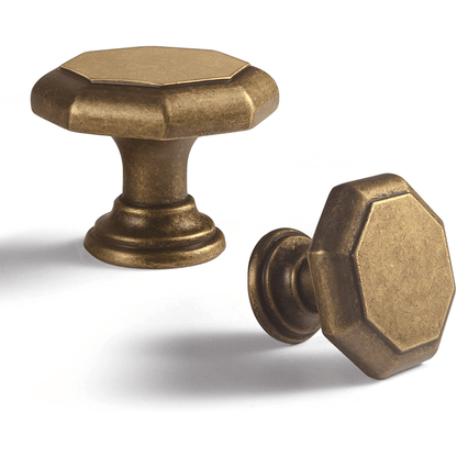 Antique Brass Cabinet Pulls Vintage Copper Drawer Knobs
