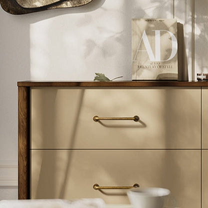 Antique Brass Cabinet Bar Pulls Zinc Alloy Furniture Handles 6 Pack