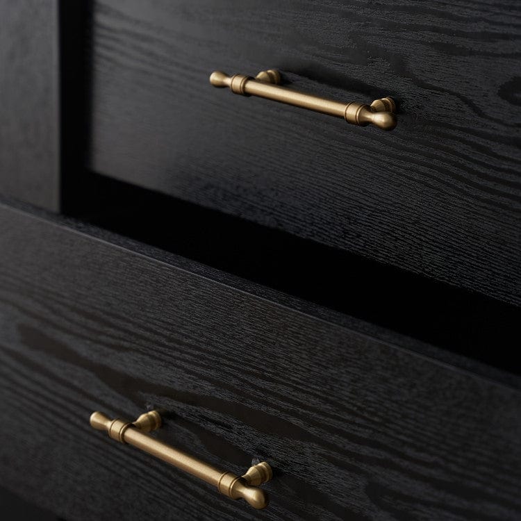 French Style Cabinet Handles Elegant Drawer Pulls Solid Brass Kitchen Hardware 1 PCS