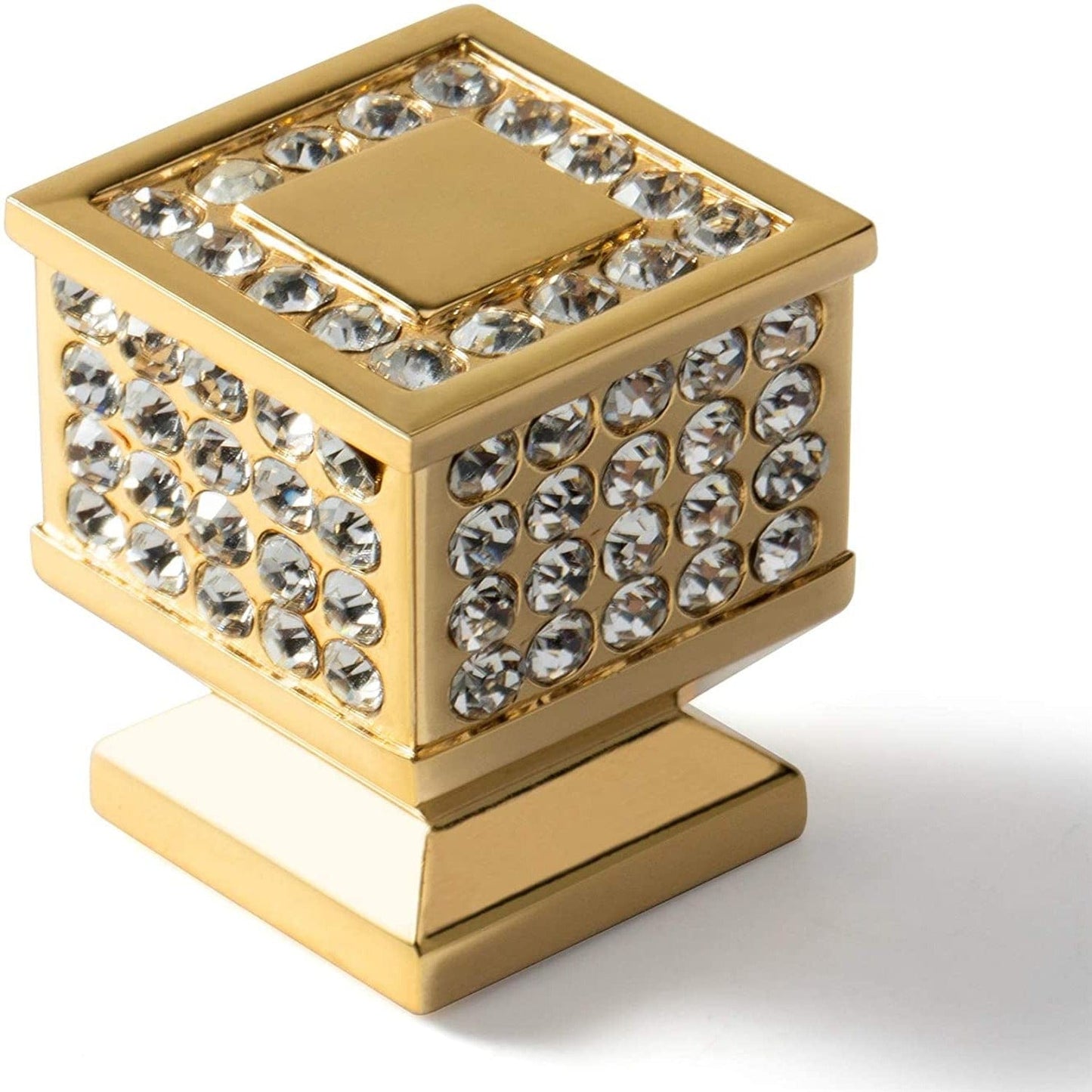 Rhinestone Drawer Knob Luxurious Cabinet Knob Imitation Diamond Wardrobe Door knobs 6 Pack